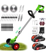 Electric Weed Wacker Battery Powered, 3-In-1 Lightweight Brush, 26 Pcs B... - $77.98