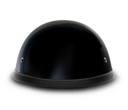 Daytona Helmets Skull Cap E Z RIDER- HI-GLOSS BLACK Motorcycle Helmet - £43.66 GBP
