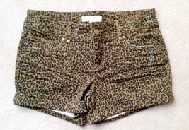 Forever21 Leopard Animal Prints Spots Denim Hot Pants 5pocket Club wear Shorts - £51.60 GBP