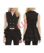 HELL BUNNY Spin Doctor Beatrice Waistcoat Steampunk Emo Visual Kei Punk ... - £141.63 GBP