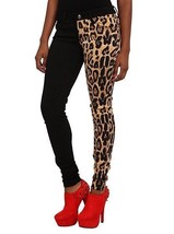 Hot Topic Royal Bones Black Leopard Contrast Skinny Jeans Visual Kei Punk Goth - £91.38 GBP