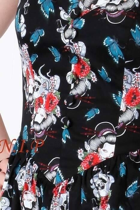 Hell Bunny Japanese Geshia Demon Skulls Yogi and 50 similar items