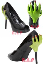 Too Fast Zombie Monster Hands Punk Pumps High Heels Open Peep Toes Goth Shoes - £158.69 GBP