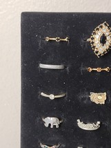 Lot Of 35 Costume Rings As Is Dollar Sign, Elephant, Taurus - £27.97 GBP