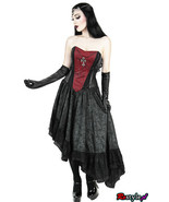 Royal Gothic Queen Vampire Cross Grown Visual Kei Punk Cyber Cosplay Hot Topic - $208.00