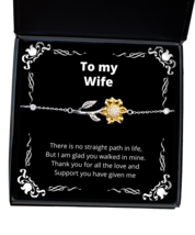 To my Wife, No straight path in life - Sunflower Bracelet. Model 64042  - £32.01 GBP