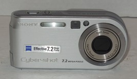 Sony Cyber-shot DSC-P200 7.2MP Digital Camera - Silver Tested Works - £55.53 GBP