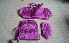 Set of 3 New Travel Duffel Bags Makeup Clothes Purple - $375.64 MXN