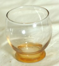 Drinking Juice Glass Amber Hue MCM - $9.89