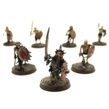 Deathrattle Skeleton Warriors 7 Painted Miniatures Undead Age of Sigmar - $85.00