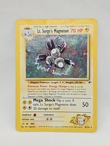 Heavily Played Lt. Surge&#39;s Magneton Gym Heroes 8/132 Holo Pokemon Card - £25.22 GBP