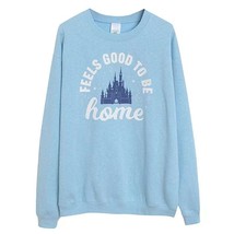  World Castle Sweatshirt Women Gradient Color Fleece Pullover O Neck Long Sleeve - £71.43 GBP