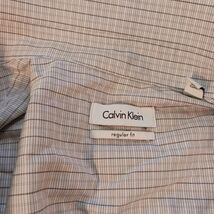 Calvin Klein Regular Fit Long Sleeves Button Men's Gray Shirt Size 15 1/2" image 2