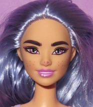 Barbie Cutie Reveal Articulated HHG21 Purple Hair Doll 2021 Puppy - $16.00