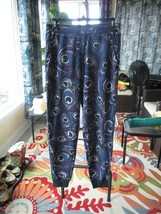 LuLaRoe Jax SMALL NWOT Blue Black Purple and Gray Peacock Joggers Sweatp... - $34.16