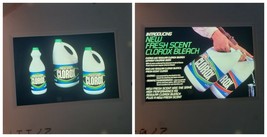 Vintage Cinema Store Advertising Slide 90s - New Clorox Fresh Scent - Lot of 2 - £38.75 GBP