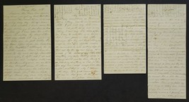 1864 Antique Lot 3pc Letters Civil War Soldier Seth Hale Worcester Co Ma Injured - £296.76 GBP