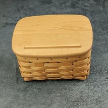 Longaberger 2000 Slant Recipe Basket  With Lid 7x5x4/4.5 - $28.05