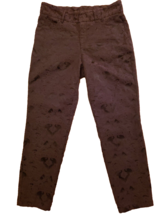Sundance Ankle Pants Womens 6 Embroidered Black Slim Stretch Cotton 5 Pk... - $43.38 CAD