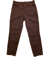 Sundance Ankle Pants Womens 6 Embroidered Black Slim Stretch Cotton 5 Pk... - $43.30 CAD