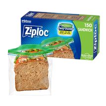 Ziploc Sandwich & Snack Bags EasyGuide Grip 'n Seal 150 Bags - $294.88 MXN Ziploc Sandwich & Snack Bags EasyGuide Grip 'n Seal 150 Bags - $294.88 MXN