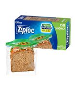 Ziploc Sandwich &amp; Snack Bags EasyGuide Grip &#39;n Seal 150 Bags - €13,76 EUR