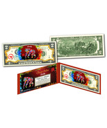 YEAR of the MONKEY - Chinese Zodiac Official $2 U.S. Bill RED POLYCHROME... - $13.95