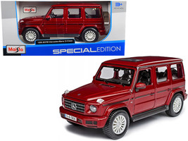 2019 Mercedes Benz G-Class with Sunroof Red Metallic 1/25 Diecast Model ... - $37.29