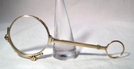 Antique Early 1900&#39;s Art Deco Gold Filled Lorgnette Opera Glass Spectacles K1624 - £93.07 GBP