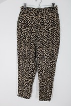 J Crew Factory 4 Leopard Print Jamie Pull On Pants Pockets L9748 - £19.74 GBP