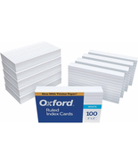 31EE Ruled Index Cards, 3&quot; X 5&quot;, White, 1,000 Cards (10 Packs of 100) (31) - $223.83 MXN