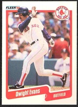 Boston Red Sox Dwight Evans 1990 Fleer Baseball Card #274 nr mt - £0.39 GBP