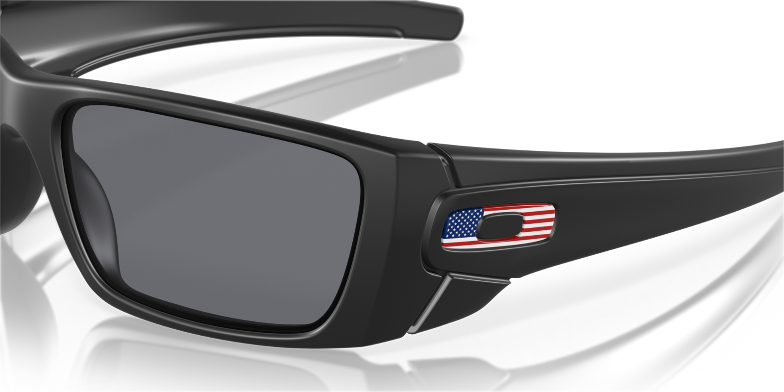 NEW Oakley SI FUEL CELL Matte BLACK USA FLAG Grey Tactical Sunglass 9096-38 Item image 5