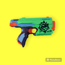Nerf Zombie Strike Sidestrike Blaster Green Orange Toy Gun Tested Works! 2013 - £11.21 GBP