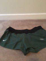 Nike Women’s Green Black Nylon Shorts NFL New York Jets Size XL - $35.64