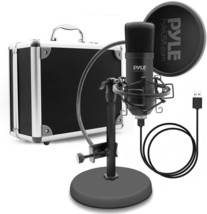 Pyle Pdmikt100 Usb Microphone Podcast Recording Kit - Audio Cardioid Condenser - £83.07 GBP