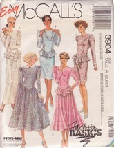 Mc Call&#39;s Pattern 3904 Sizes 6/8/10 Dated 1988 Misses Gown Or Dress Uncut - £2.39 GBP
