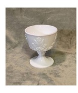 Vintage Milk Glass Grape &amp; Grape Vine Pattern 4&quot; Dessert Cup - $9.90