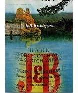 1981 J&amp;B Scotch Whisky Vintage Print Ad Fall Autumn Leaves Foliage Wall Art - $10.97