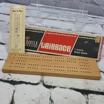 Vintage Hoyle Cribbage Wooden Board Game With Original Box And Instructions  - £16.28 GBP