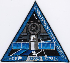 S expedition 39 spacex 14 nasa spx 3 crs 3 dragon space iron on embroidered patch 4x3.5 thumb200