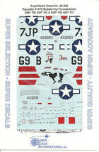 1/48 SuperScale Decals P-47D Thunderbolt 508th FS 404th FG 509th FS 48-808 - $14.85