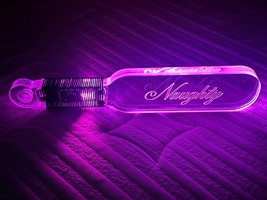 Personally engraved L.E.D. LED Spanking paddle thick acrylic Light up! - £66.67 GBP