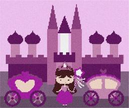 Pepita Needlepoint Canvas: Purple Castle, 12&quot; x 10&quot; - £67.34 GBP+
