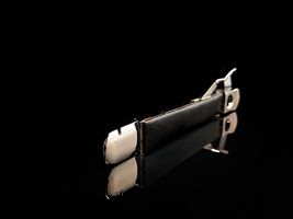 Donatus Black Smooth Leather  V-Cut cigar cutter and box opener NIB image 7