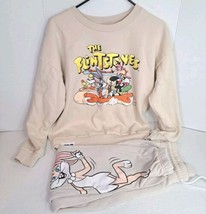 WB 100 Looney Toons Flintstones Womans (Jrs) (M) Sweatshirt (S) Jogging ... - £28.81 GBP