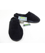 Mens Slippers House Shoes Black Large Slip On Size 10 to 11  Lg Lounging Shoe 1p - $12.19