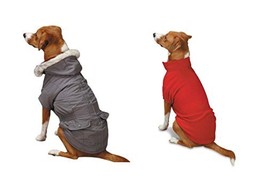 Eskimo Dog Jackets 3 In 1 Layered Water Resistant Fleece Lining in Brown or Grey - £30.44 GBP