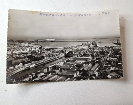 Queen Elizabeth Ocean Liner 1960 Cherbourg France Postcard RPPC - $9.80