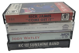 Vintage Cassette Tape Lot Rick James Jody Watley Pointer Sisters KC - £10.95 GBP